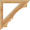 Ekena Millwork Balboa Traditional Rough Sawn Bracket w/ Offset Brace, Western Red Cedar, 6"W x 42"D x 42"H BKT0604X42X42BOA01RWR - alternate 2